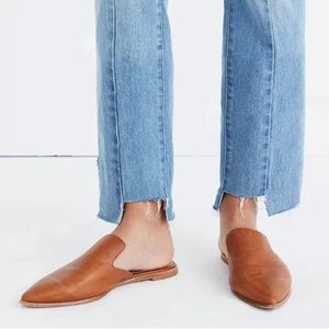 Madewell Gemma Mule Slip On Cognac Leather 7.5